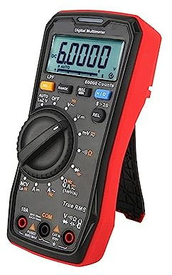 MZZYG Multimeter Tester Bluetooth Digital Multimeter 60000 Counts Professional MultimetroTrue RMS AC/DC Current Voltage Tester Auto-Range Precision Safe(117C KIT)