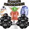 Palloncini Compleanno Bambina, Palloncini Starwars Compleanno, 23 pezzi Wars Foil Palloncini Compleanno, Kit Decorazioni Palloncini Compleanno per Bambini(A)
