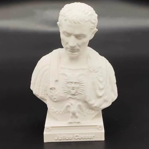 Caesar Statue Alexander Büste Statue 3D-Druck Napoleon-Figur Dschingis Khan Skulptur für Wohnzimmer Home Regal Dekor Sammlung Figur (Caesar)