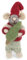 Én Gry & Sif Maus mit Weihnachtsbaum - Anhänger aus Filz, Weihnachts-Deko - 1 Stück