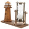 HYTROVE Vintage Sanduhr Mit Lichtturm Retro Tischdeko Für Wohnzimmer Und Büro Kreatives Sandglas Als Zur Einweihung Schicke Zeitmessung Für Jeden