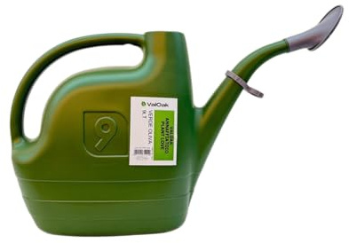 Valoak Annaffiatoio Plant Love Verde Oliva – Con Barra Irrigatrice | Ergonomico per Giardino e Vasi | Plastica Resistente | Made in Italy [Diverse Capacità] (9 Litri)