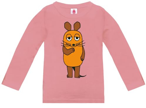 Logoshirt® Die Sendung mit der Maus Langarmshirt Kinder | Offiziell lizenziertes Maus-Motiv, lustiges Cartoon-Longsleeve für Mädchen und Jungen, 100% Baumwolle, ideal für Maus-Fans