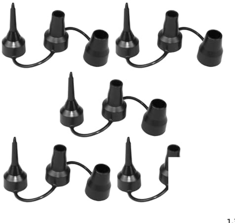 Beavorty Air Bed Pump Nozzles Set of 5 Plastic Attachments Compatible Electric and Hand Air Pumps for Camping and Pool Inflatables