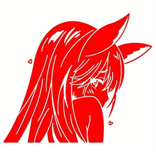 HAfgDJ Anime-Schönheitsaufkleber, Wasserfeste Aufkleber Für Autoscheiben, Laptops, Autoteile, Motorräder