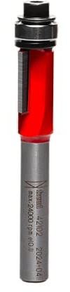 Freud 42-102: 3/8 (dia.) Bearing Flush Trim Bit with 1/4 shank, 2-5/16 overall length