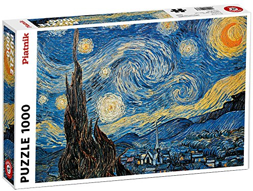 Van Gogh Starry Night 1000 Piece Jigsaw Puzzle – Iconic Fine Art Puzzle for Adults & Teens – Challenging & Stunning Puzzle for Art Lovers – Premium Quality
