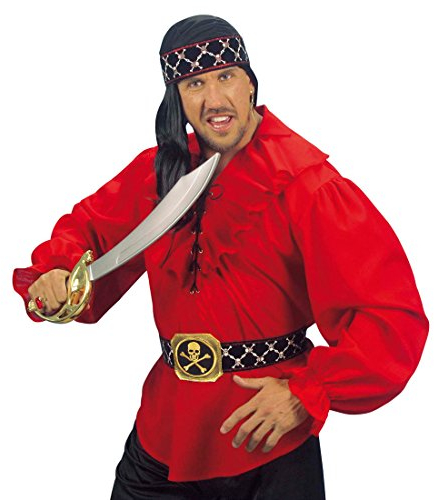 NET TOYS Piratengürtel mit Schnalle Piraten Gürtel Pirat Schärpe Piratenschärpe Kostüm Zubehör Seeräuber Freibeuter