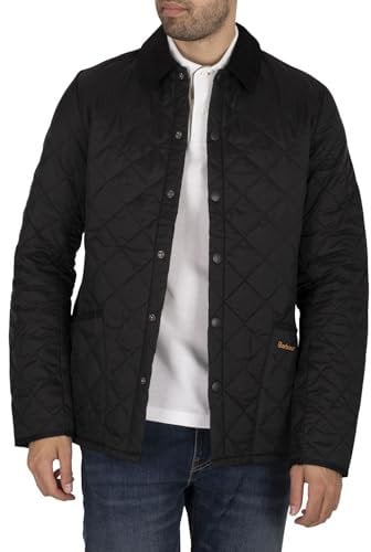 Barbour Uomo Giacca Trapuntata Heritage Liddesdale, Black, M