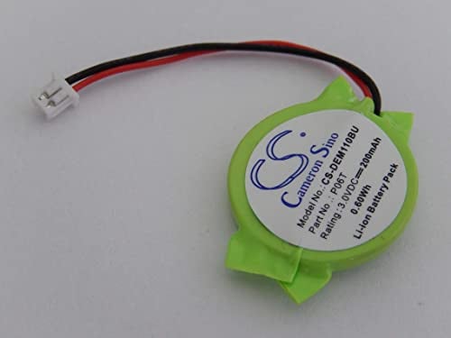 vhbw BIOS-Batterie kompatibel mit Dell Alienware M11X, M11X R1, M11X R2, M14X, M15X, M17x, M18x, M9750 Computer Notebook (200mAh, 3V, Li-Ion)