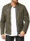 Redbridge Robuste Bikerjacke mit Reißverschluss und Stehkragen – Lässige Übergangsjacke Dunkelkhaki M