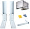 Microwave White Wall Mounting Holder Brackets with Extendable Arms by Home HUT®