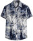 Yowablo Herren Kurzarm Shirt Einfarbig Freizeithemd Casual Hemden Leichte Atmungsaktives Bequem Leinen Sommerhemden Loose Fit (5XL,6Weiß)
