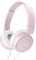 Roxel RX110 Lightweight Wired Foldable Headphones with Mic & Volume Control, On-Ear Headphones, Ergonomic Design, Answer Incoming Calls, Compatible with Android and IOS Devices (Pink)