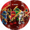 Folat- Piatti Carta Compostabili Lego Ninjago 23cm-8 Pezzi, Multicolore, 10232187