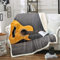 Feelyou Gitarren-Fleece-Decken für Kinder und Erwachsene, Rockmusik-Thema, Plüschdecken und Überwürfe, 3D-Gitarren-Druck, Decke, Musik-Sherpa-Decke, 152,4 x 203,2 cm