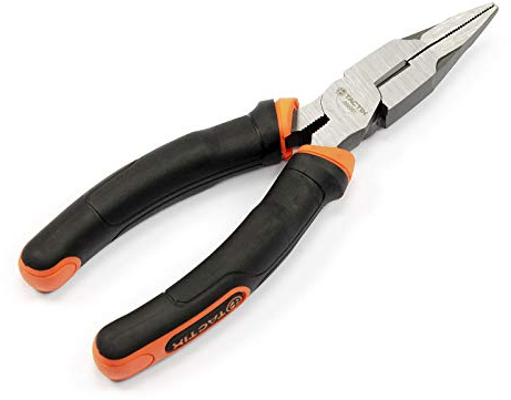 TACTIX gerade Spitzzange 160 mm Telefonzange Zange Flachrundzange Radiozange