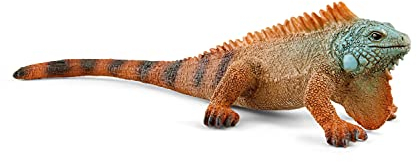 schleich WILD LIFE | Leguan 14854 | detailgetreue Tierfiguren | Zoo Spielzeug | tolles Geschenk für Jungen und Mädchen | Deko für Geburtstag | Spielfigur ab 3 Jahren | 9 x 4 x 3 cm