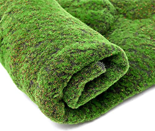 Tapis de mousse artificielle, simulation d'herbe de plantes vertes fausses, décoration de mousse artificielle Simulation ornement miniature de pelouse de plante verte pour la terrasse de jardin à la m
