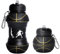 Eteslot Borraccia Pieghevole, Borraccia Pieghevole in Silicone Alimentare 500ml, Borraccia Divertente Basket Shepe, Regali Creativi per Studenti Bambini, per La Corsa Sportiva Scuola