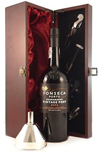 Fonseca Guimaraens Vintage Port 2012 with Port Funnel in silk lined wooden box