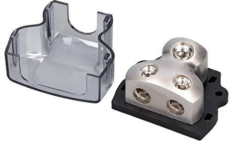 Auto Car Audio Distribution Block, Ground Distribution Block, Car Audio Amplifier Splitter 2 Way Power Distribution Block Ground Distribution Connecting Block