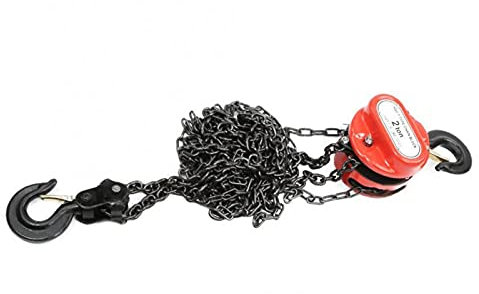 EBAYTV Treuil électrique 2T Chaîne Poutrier Poulie Poulie Trainage Totillage à la Main Totillage à la Main 3Meter Chaîne de Levage W Crochet Outils de Levage Accessoires Livraison Domestique
