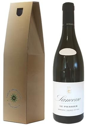 Twelve Green Bottles | Domaine Jean Thomas Sancerre Sauvignon Blanc | 1 x 75cl Bottle In Branded Gift Box | 13.5% ABV