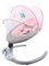 Estabeter Altalena elettrica rosa per bambini, con 4 velocità di movimento uniche a forma di U, 72 x 68 x 53 cm, altalena Bluetooth, adatto per bambini da 2 a 12 kg, 0-10 mesi