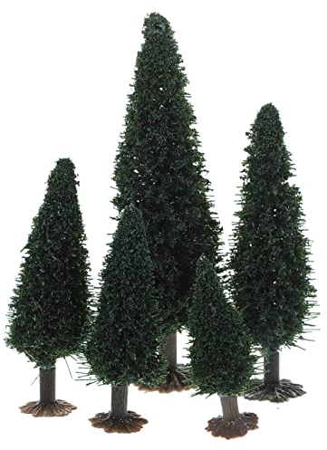 STOBOK 15St kleines Baumlandschaftsmodell Bäume dekorieren Diorama-Bäume Zugbäume weihnachtsdeko Modelle Baumbaumodell Miniaturbaum dreidimensional Modellbaum Landschaftsbaum Plastik