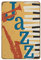 Bioputty Jazz-Poster, Musiker-Geschenk, Musikinstrumente, Druck, Trompete, Saxophon, Klavier, Wandkunst, Vintage-Dekor, Gelb, Rot, Blau, Retro, Metall-Blechschild, Heimdekoration, 20,3 x 30,5 cm