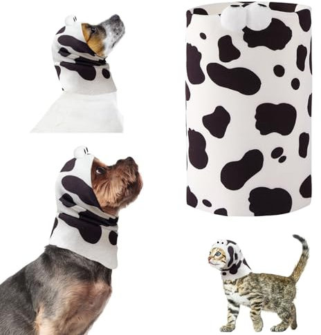 Yoolhamy Cache Oreilles pour Chien, Casque Anti Bruit Chien, Snood Protection pour Oreilles Soulager l'Anxiété Causée par Le Séchage Forcé des Feux d'artifice du Tonnerre