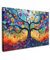 MuchoWow© Stampa Foto 60x40 cm Quadro Moderno Quadri Moderni Soggiorno Con Cornice Stampe Da Parete Camera Da Letto Matrimoniale Decorazione CanvasArte - Albero della vita - Fiori - Hippie