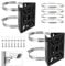 Sumnacon Camera Pole Mount Bracket,2Pcs Stainless Steel Pole Mount Adapter Brackets with Loops,Sturdy Camera Mount Bracket for Pole Post,Universal Pole Mount Bracket for CCTV Security Camera Ptz Dome