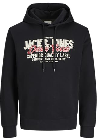 JACK & JONES Herren Jjelogo Sweat Hood 2 Col 25/26 Noos Pls Jjelogo Sweat Hood 2 Col 25/26 Noos Pls (1er Pack)