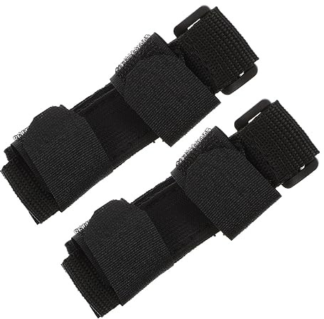 HOLIDYOYO 2 Stück Adaptive Besteckhalter aus Oxford Gewebe mit Verstellbarem Befestigungsband Universelle Manschette zur Esshilfe für Senioren Am Tisch