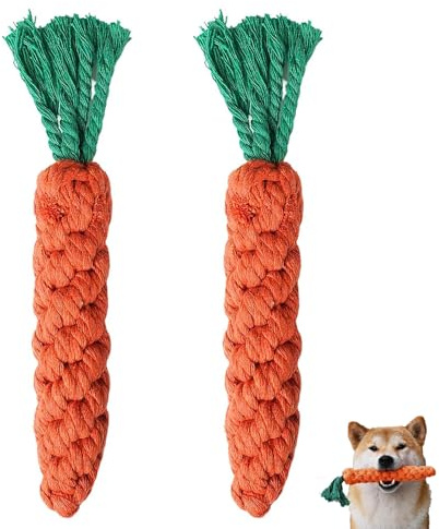 SSHUIKKAI 2 Stück Hundespielzeug Ostern, Kauspielzeug Welpe, Ostergeschenk Für Hunde, Hundespielzeug Welpe, für Kleine Mittelgroße Welpen(Orange Farbe)
