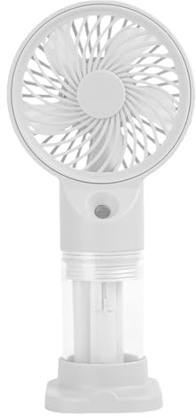 Genérico Ventilador de Nebulización | Ventilador Personal Plegable con Nebulizador,Enfriador de Aire Recargable USB 3 Velocidades Refrescante para Paseo Eventos Deportivos Compras Picnic