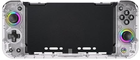 NINMORTH Manette sans fil pour Nintendo Switch pour OLED avec design ergonomique, 6 capteurs gyroscopiques, lumières RVB réglables, fonction turbo et type de charge