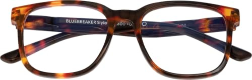 I NEED YOU | BLUEBREAKER STYLE Lesebrille Havanna, +2,50 dpt | Stylische Fertiglesebrille aus Kunststoff mit Blaulichtfilter und Federscharnier für sicheren Halt, inklusive Etui.