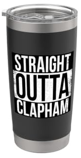 Gerade Outta Clapham Doppelwandiger Edelstahl-Thermobecher