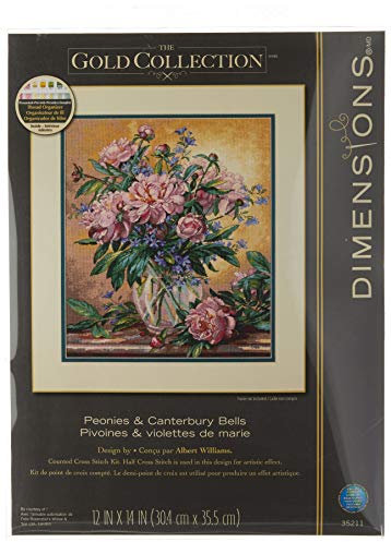 DIMENSIONS Zählmusterpackung mit Zählmuster, Rose