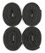 The Felt Store Filzbänder selbstklebend 4 Rollen, 12mm breit, 5mm stark, je 1,5m lang, Möbelgleiter für schwere Möbel und Stühle, Schutz für Parkett oder Laminat - Made in Canada