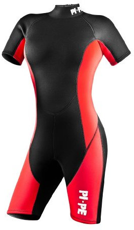 PI-PE Damen Neoprenanzug Pure, Rot, M