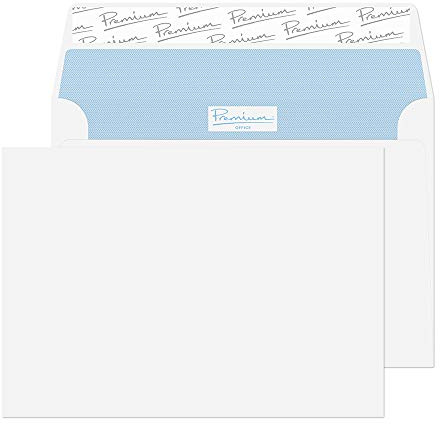 Blake Office - Premium Envelopes C6 (114 x 162 mm) - Pack of 500 - Quality 120GSM - FSC Certified - White Peel and Seal Envelopes - Business Envelope - Laser & Printer Compatible (31215)