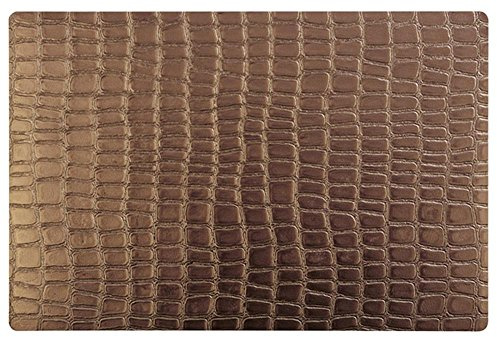 APS 60536 CROCO 6er Set Tischset mit Anti-Rutsch-Unterseite, 45 x 30 cm, Kupfer