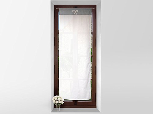Soleil d'ocre 46681 Emilie Rotte Vice Ricamato Cotone Grigio 70x200 cm
