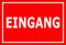 Melis-Folienwerkstatt Aufkleber – Eingang - 30x20cm – S00085-095-D 20 VAR