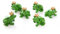 Logbuch-Verlag 6 kleine grüne Glücksbringer Mini Frösche Froschkönig mit Goldener Krone Tischdeko Give-Away Silvester Geburtstag