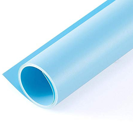 Selens Photography Backdrop PVC Background Vinyl 68x130cm Blue Waterproof Portable for Product Food Photo Studio Flat Lay Props Cosmetics Jewelry Shooting Video Matte